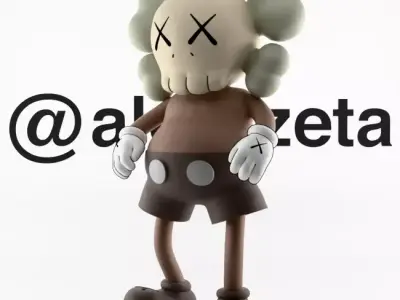 Kaws Bounty Hunters Textured Low-poly 3D model