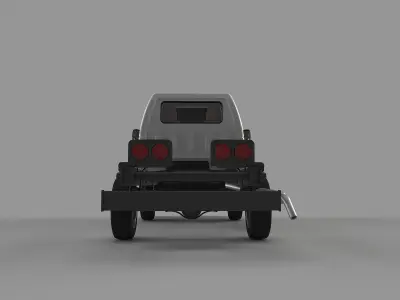 Kia k2500 truck Low-poly 3D model