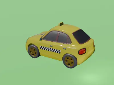 Low Poly Cartoon Cars Pack - Game Ready 3D Models Low-poly 3D model