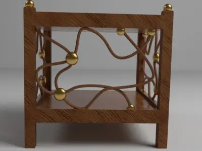 Unique Table Free low-poly 3D model