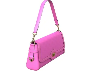 Gucci Luce Bag Pink Low-poly 3D model