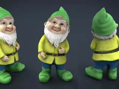 Garden Gnome 4 3D model