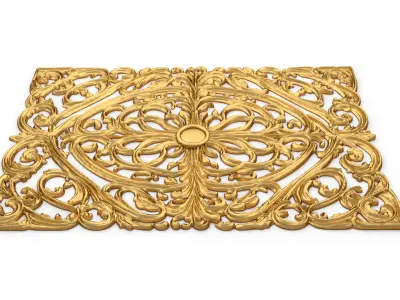 Classic decor ornament carved 57 3D model
