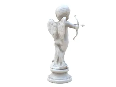 Cupid Statue Low-poly 3D model