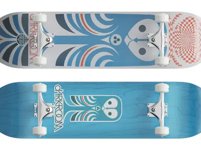 Skateboards BLENDER 3D Model Cycles 3D model
