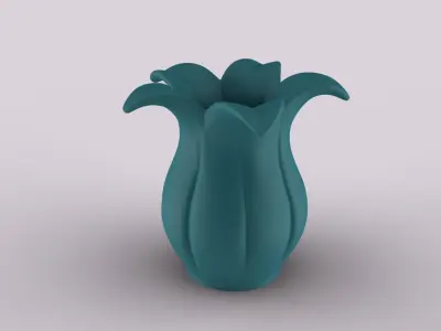 Elegant Lily Vase - Organizer 3D print model