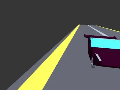Car Gas Low-poly 3D model