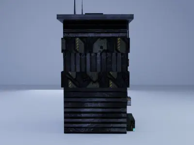 Cyberpunk Building 11 Low-poly 3D model