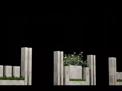 Compound Wall Free 3D model