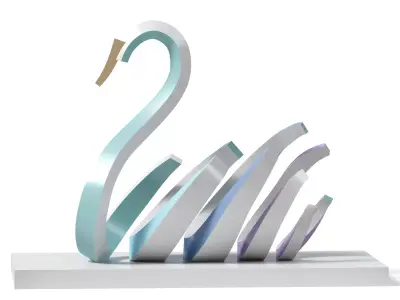  Swan Statue 3D model