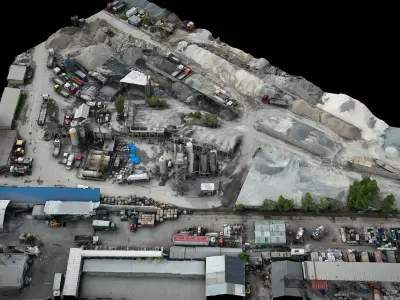 terrain construction-site industrial drone scan  3D model