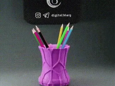 PACK PENCIL HOLDER WITH PATTERNS X20 3D print model