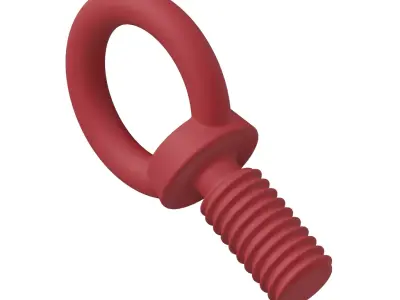 Plastic Eye Bolt Toy 3D model