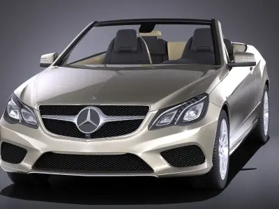 Mercedes-Benz E-class Cabriolet 2015 VRAY 3D model