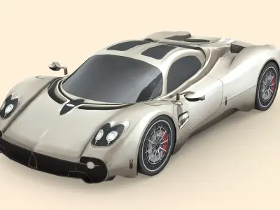 Pagani Utopia Low-poly 3D model