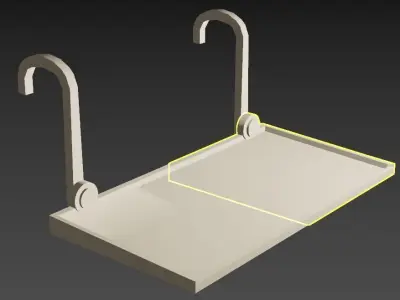 Steering Wheel Dining Table for the car 3D print model