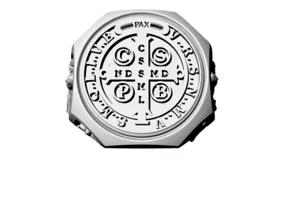 Saint Benedict Ring 3D print model