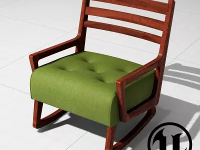 Oliver Armchair UE4 Low-poly 3D model