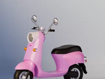 Scooter Cartoon  3D model