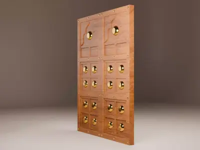  Indian Palace Door 3D model