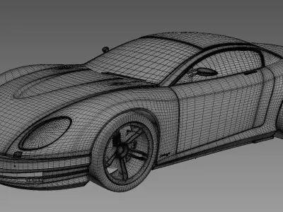 3d model of concept sports car - Beluga 3D model