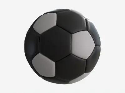 Soccer Ball 02 Inverted 3D model