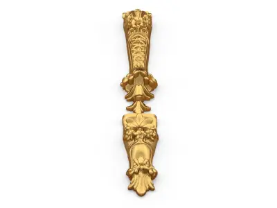 Classic carved decor ornament 387 3D model