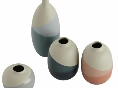 Decorative ceramic vase 3 3D model