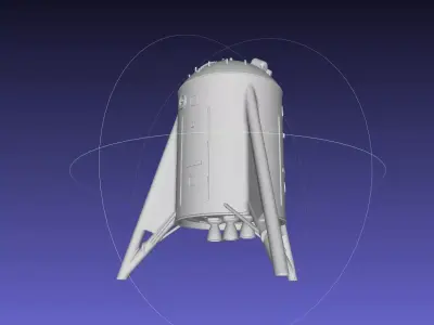 Space X Starhopper Noseless Test Hopper Printable Model 3D print model