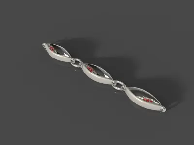 Leafy Whispers Jewellery Set 3D print model