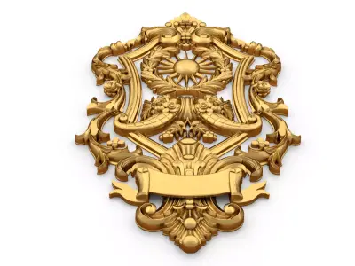 carved classic decorative ornament cnc 3d printing stl 63 3D model