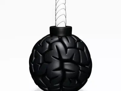 Bomb Brain Style toy 3D print model