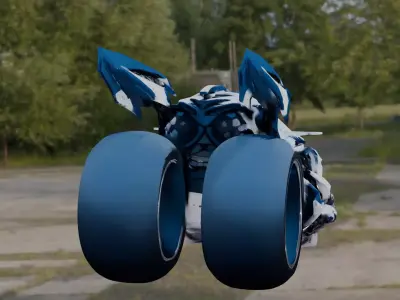 Aquila NeoRider Futuristic Cyber Bike Low-poly 3D model