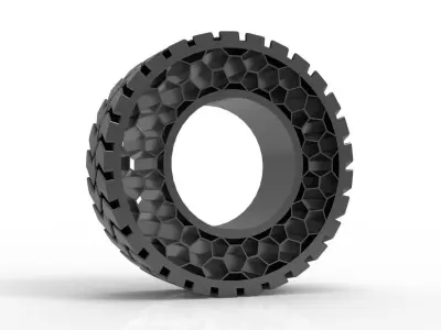 Non pneumatic tyre  -  airless tyre 3D print model