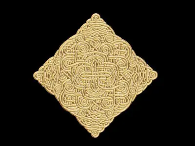 Celtic Knot Coaster 3D print model
