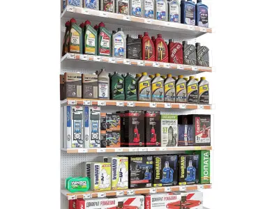 Car accessories 2 3D model