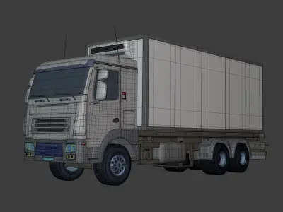 Generic Refrigerator - Small Container - Box Truck 3D model