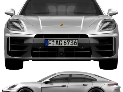 Porsch Panamera 4 2024 3D model