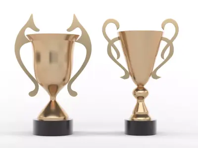 Trophy Cups 3D model 23