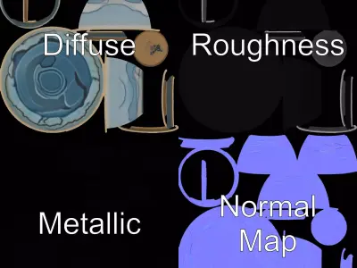 Elegant Ceramic Bowl model pack Low-poly 3D model