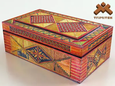 Old Decorative Jewelry Box Low-poly 3D model