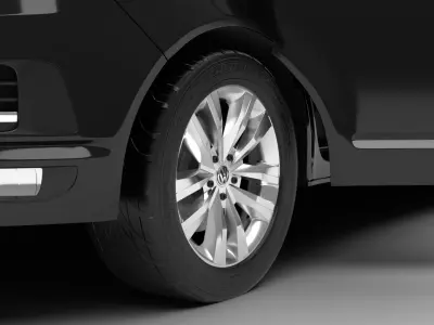 Volkswagen T6 Transporter 2019 HQ 3d model  3D model