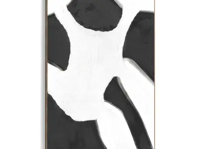 Plaster Two Photo Frame 439 Low-poly 3D model