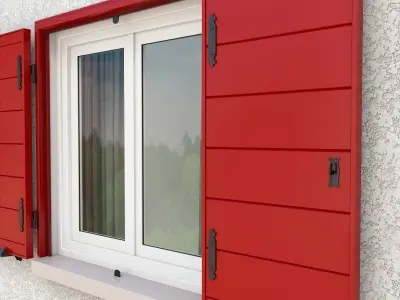 Exterior Aluminium Shutter 3D model V3 3D model 3D model