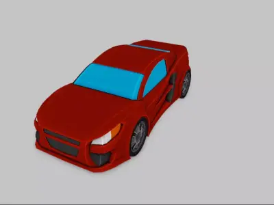 Low Poly Car 3D model