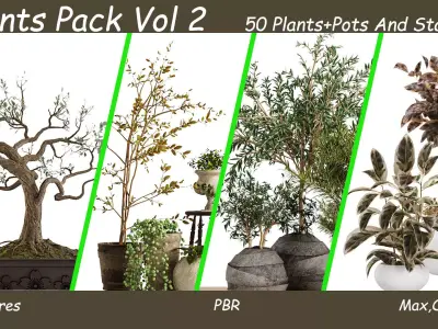 50 Plant Pack  Vol 2 3D model