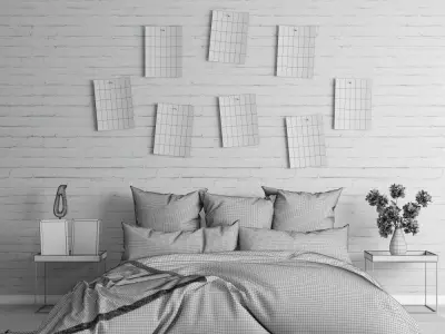 Bedroom set 2 3D model