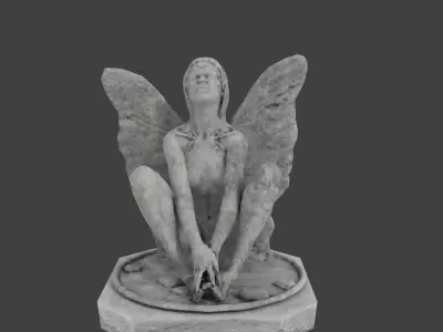 Fountain angel 3D model