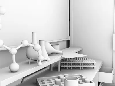 Futuristic Laboratory 3D model