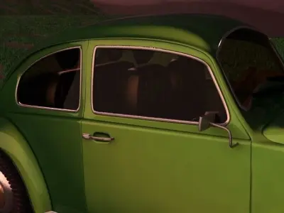 Old Beatles Car reimagined 3D model